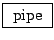 \fbox{ $\mathrm{pipe}$\ }