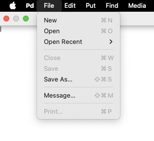 file menu