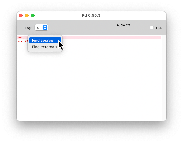 find error