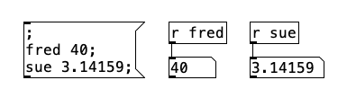 semicolons to send messages