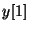 $y[1]$