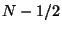 $N-1/2$