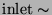 $\mathrm{inlet}\sim$