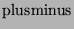 $\mathrm{plusminus}$
