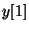 $y[1]$