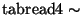 $ \mathrm{tabread4}\sim $