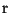 $\mathrm{r}$