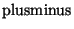 $\mathrm{plusminus}$
