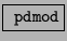 \fbox{ \texttt{pdmod}}