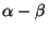 $\alpha-\beta$
