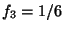${f_3}=1/6$