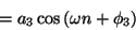 \begin{displaymath}
= {a_3} \cos \left ( \omega n + {\phi _ 3} \right )
\end{displaymath}